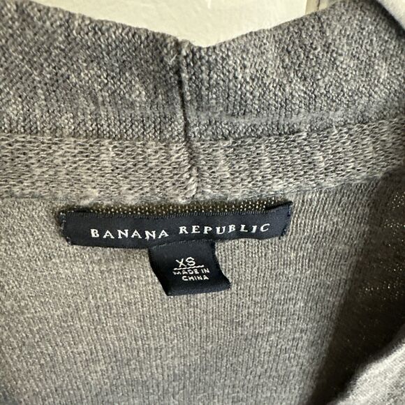 Banana Republic Cotton Linen Layered Bohemian Open Womens Front Cardigan XS - Picture 2 of 11